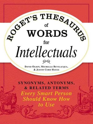 cover image of Roget's Thesaurus of Words for Intellectuals